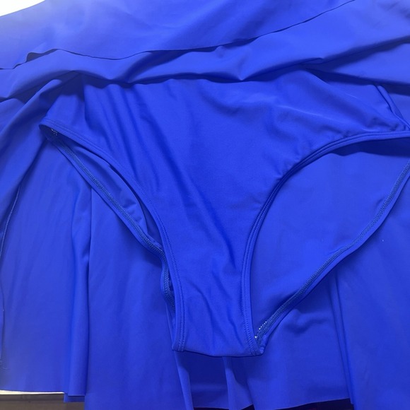 B2PRITY 1 Piece Ladies Swimdress Swimsuit Tummy Control Tummy Blue Swim Dress M‎ - Picture 3 of 5